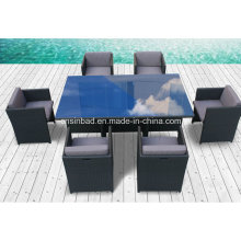 Outdoor Dining Set for 6 Seater with Aluminum / SGS (8219-3 GREY)
